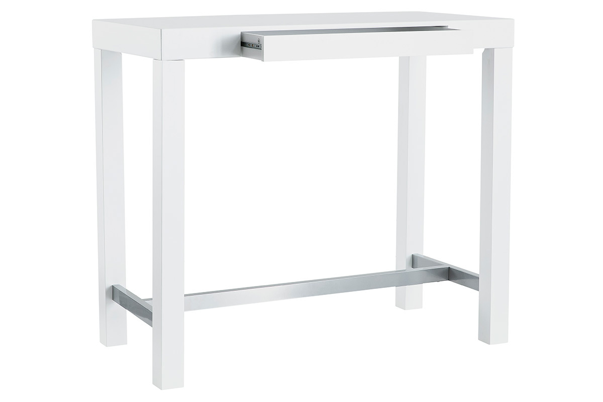 Design-Bartisch lackiert Wei matt ALEX