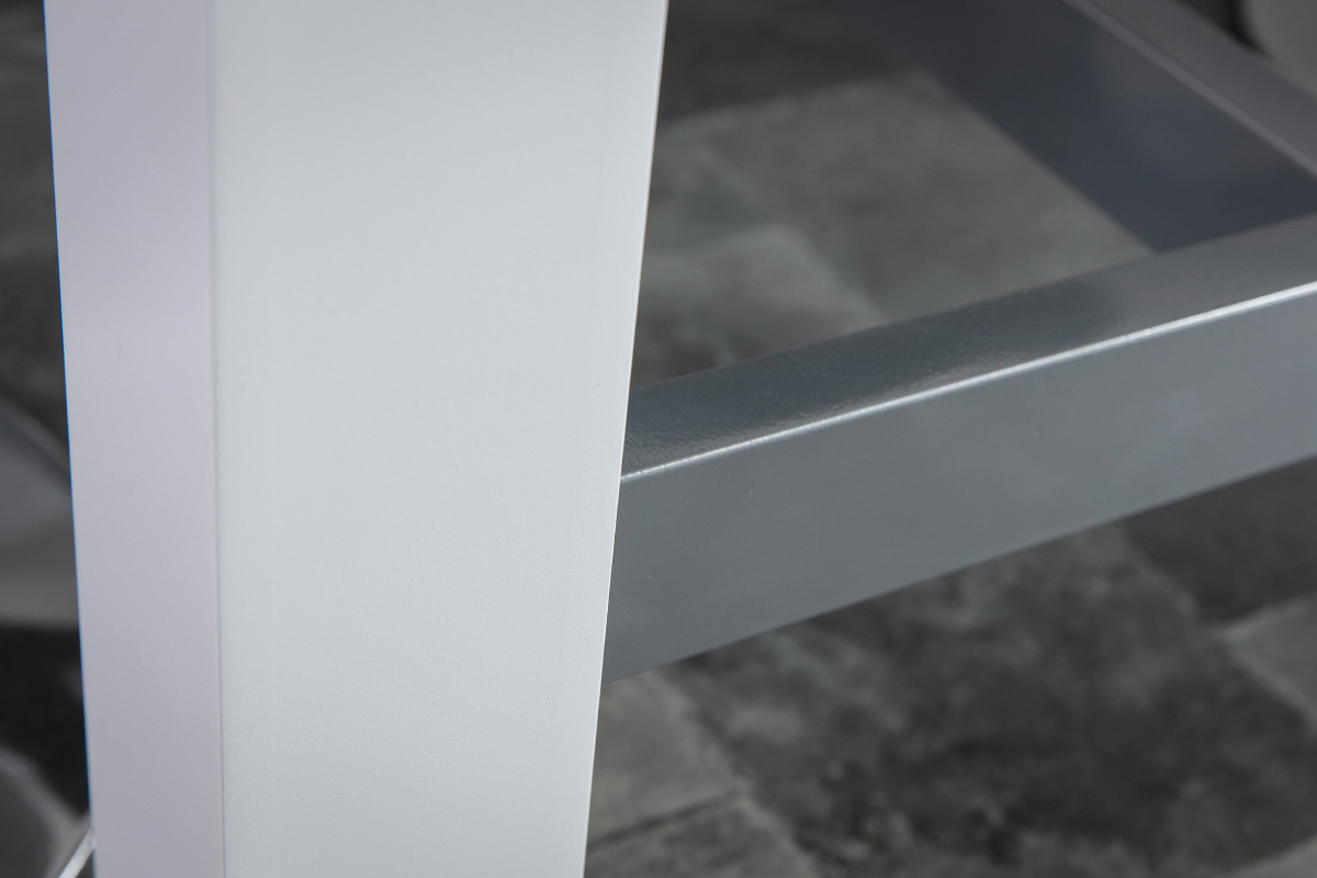 Design-Bartisch lackiert Wei matt ALEX