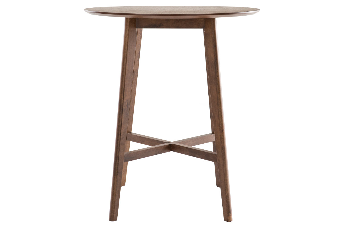 Design-Bartisch rund Nussbaumholz DEMORY