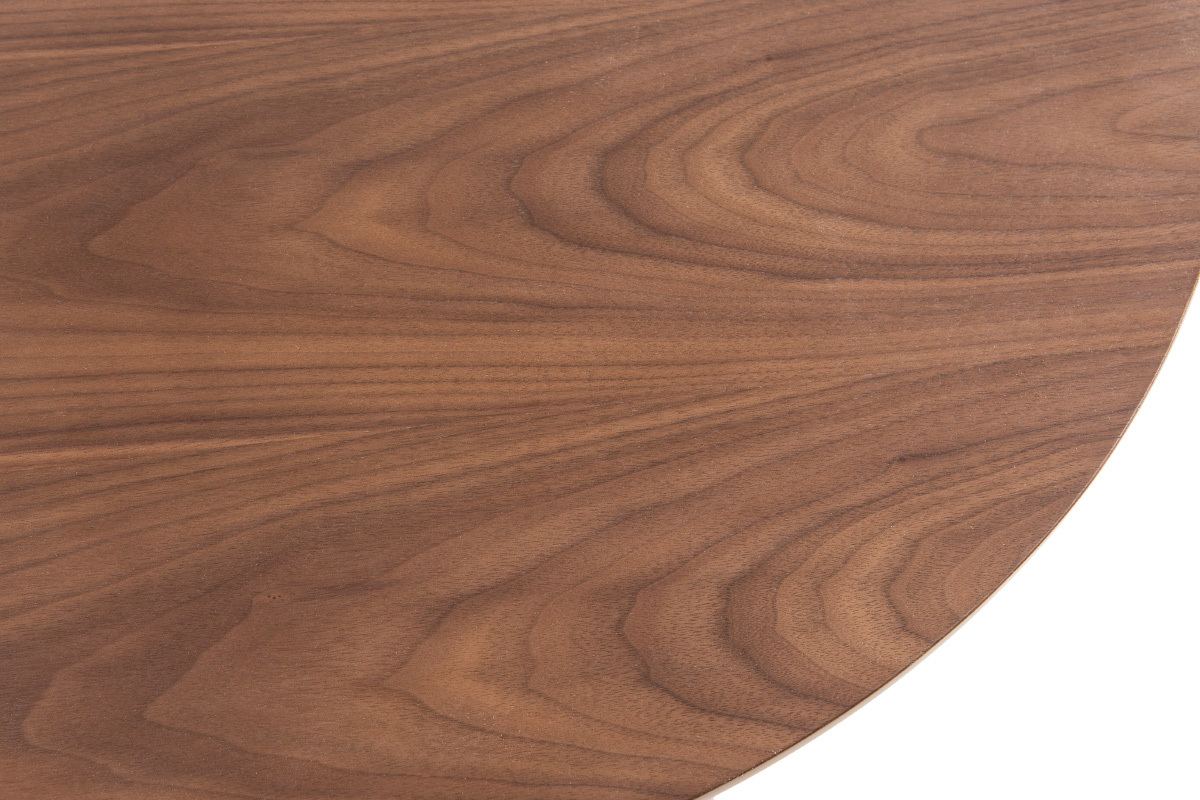Design-Bartisch rund Nussbaumholz DEMORY