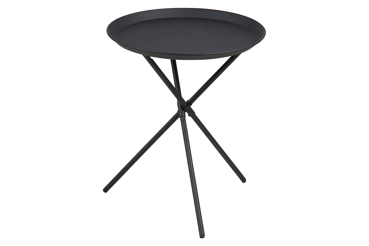 Design-Beistelltisch Metall Schwarz MIKADO