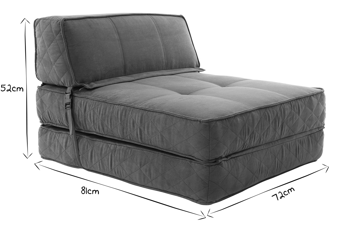 Design-Bettsessel KATY Grau
