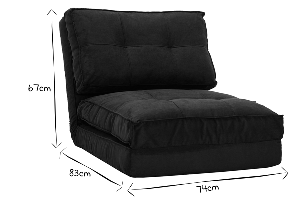 Design-Bettsessel SALLY Schwarz
