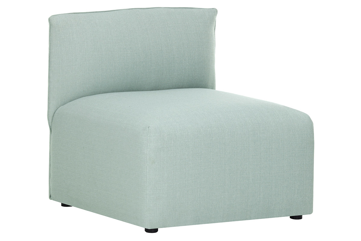 Design-Bettsessel Stoff Gletscherblau MODULO