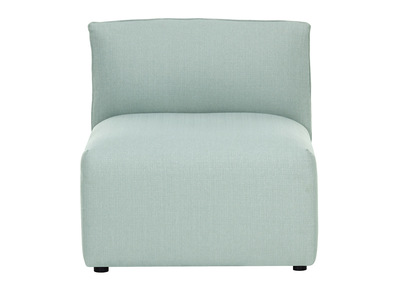 Design-Bettsessel Stoff Gletscherblau MODULO