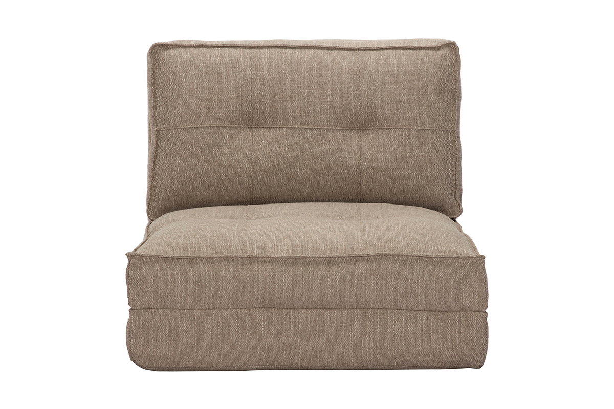 Design-Bettsessel verstellbar Taupe SALLY