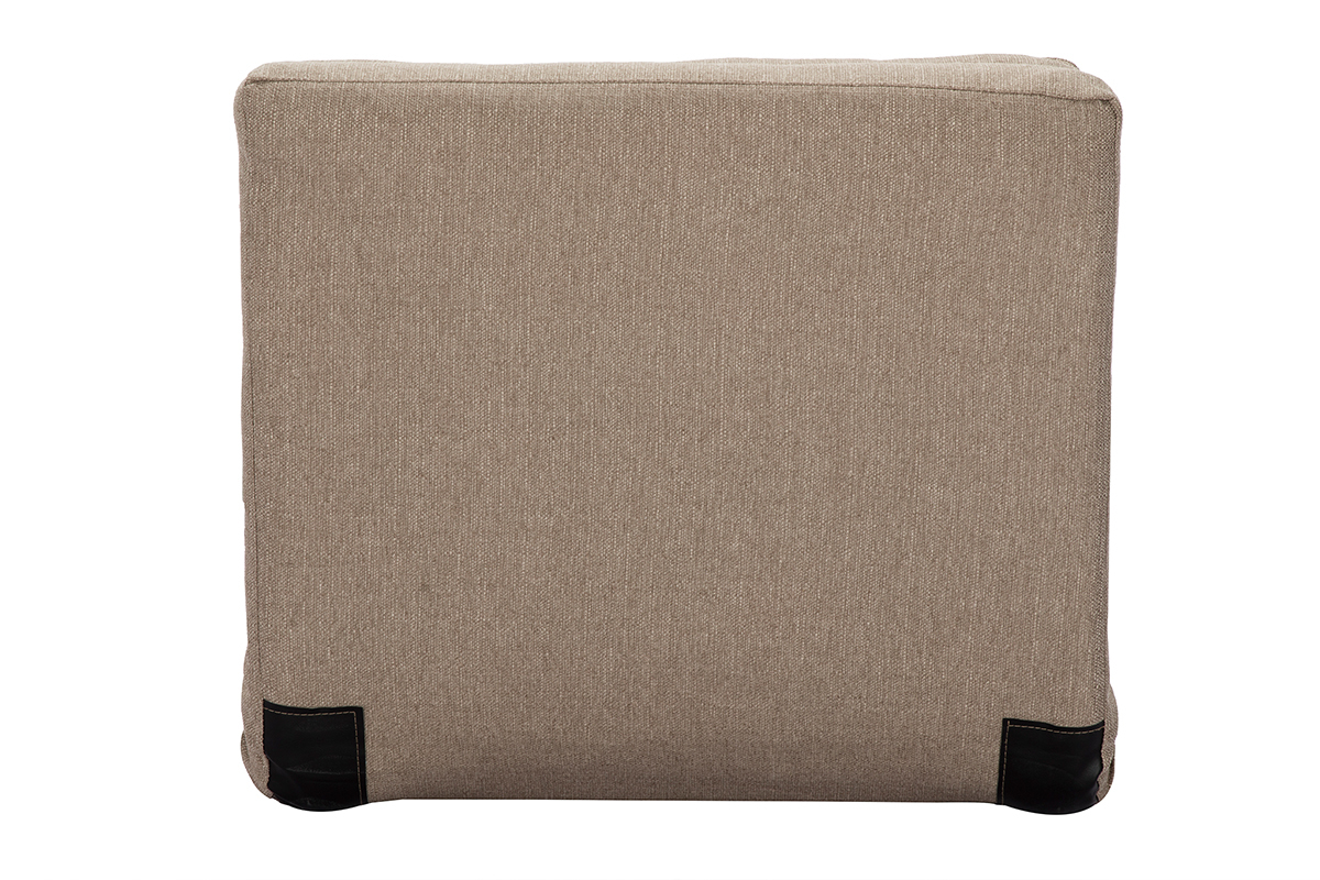 Design-Bettsessel verstellbar Taupe SALLY