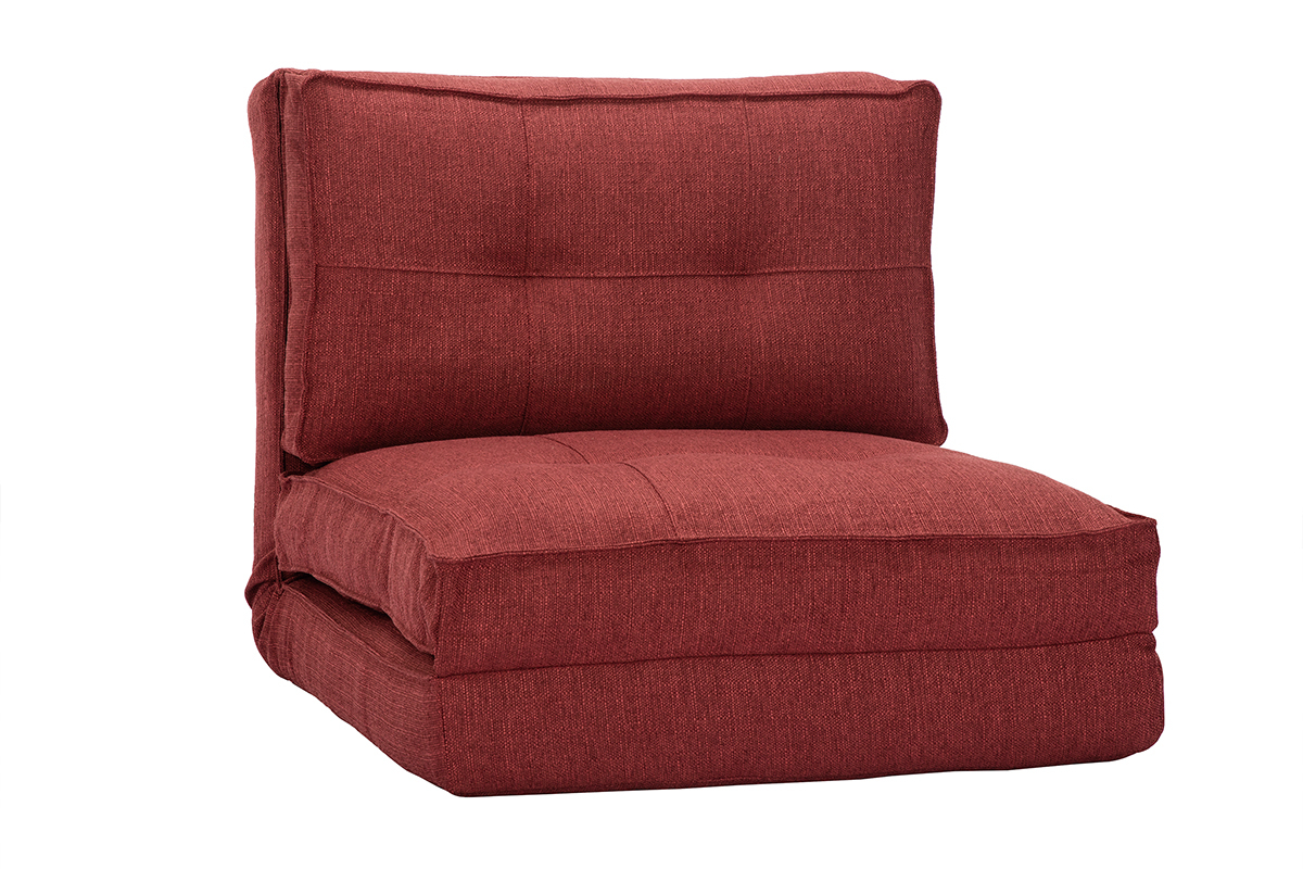 Design-Bettsessel verstellbar Ziegelrot SALLY