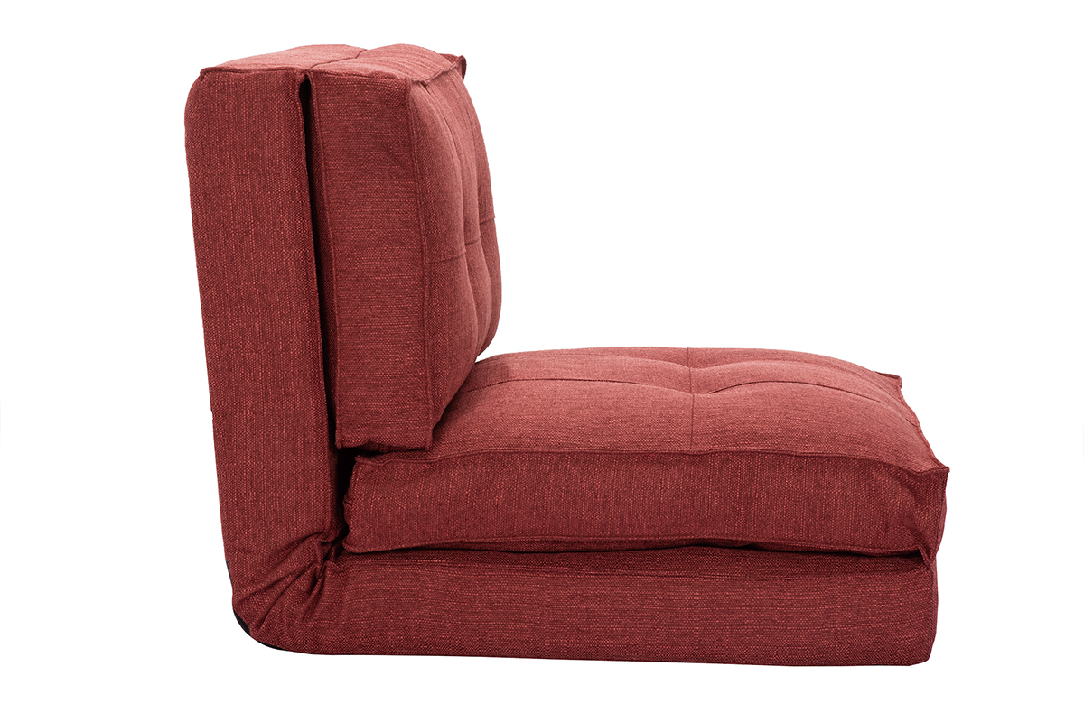 Design-Bettsessel verstellbar Ziegelrot SALLY