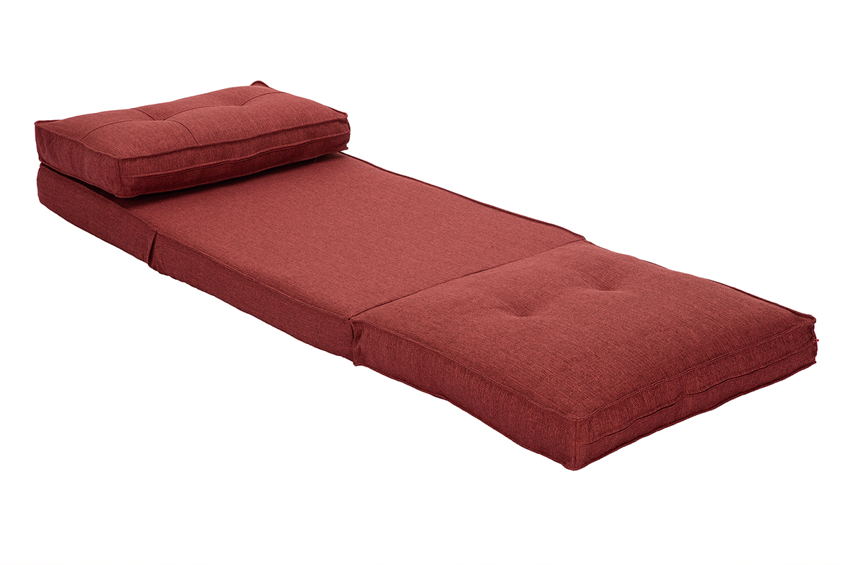 Design-Bettsessel verstellbar Ziegelrot SALLY