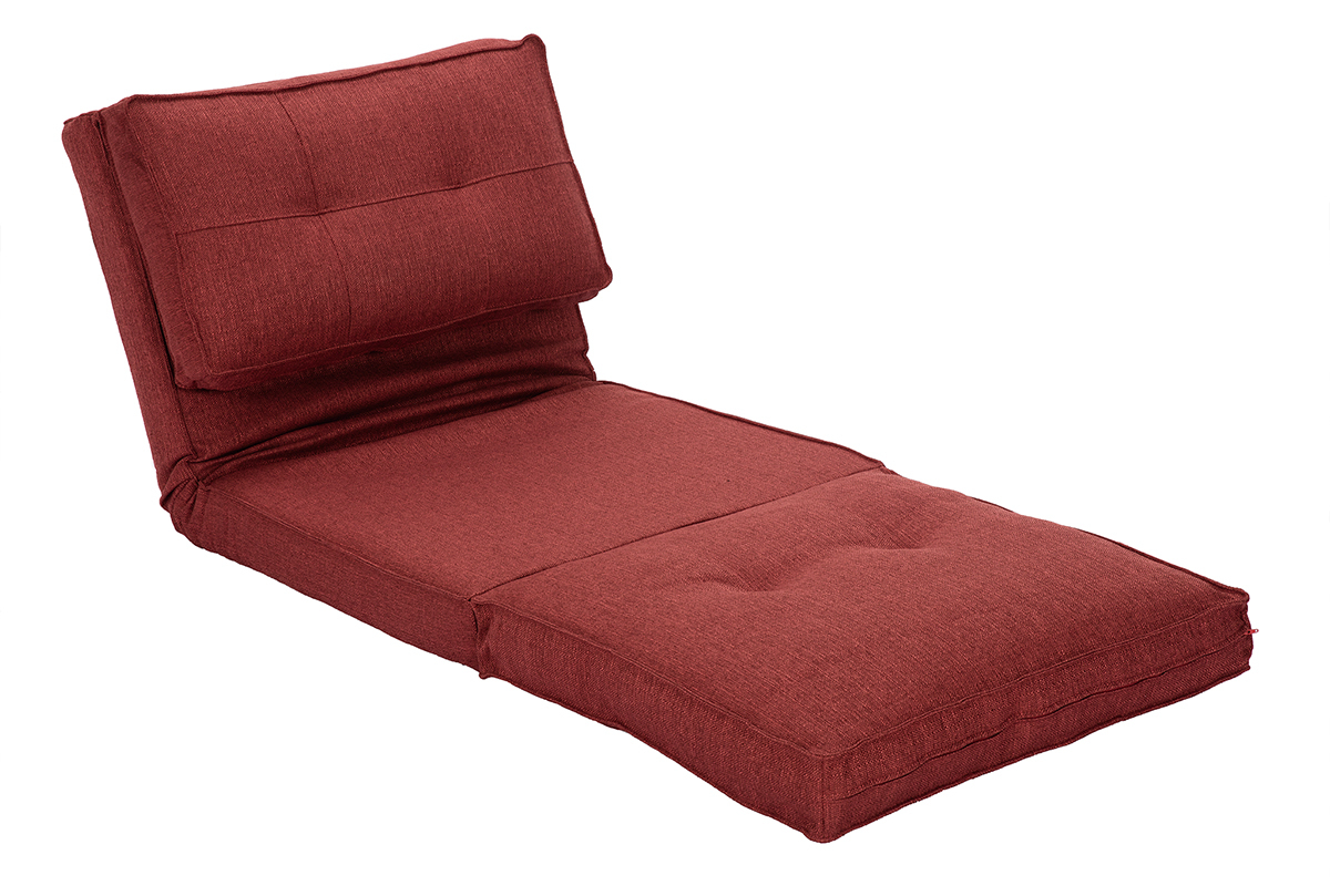 Design-Bettsessel verstellbar Ziegelrot SALLY