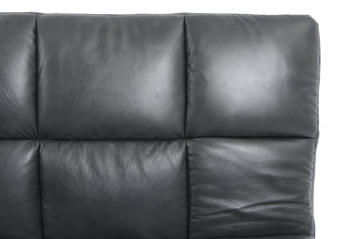 Design-Bettsofa aus grauem Rindsleder MANHATTAN