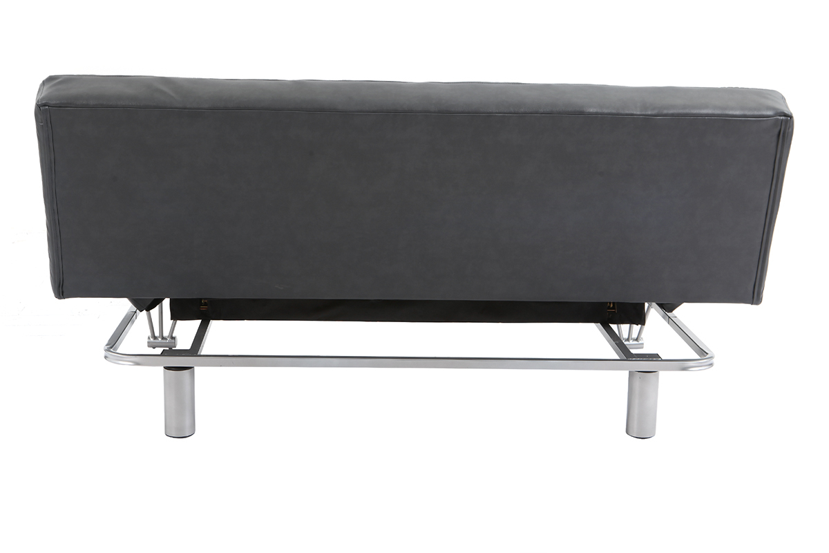 Design-Bettsofa aus grauem Rindsleder MANHATTAN