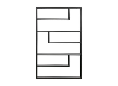 Design-B&uuml;cherregal Metall Schwarz TETRIS