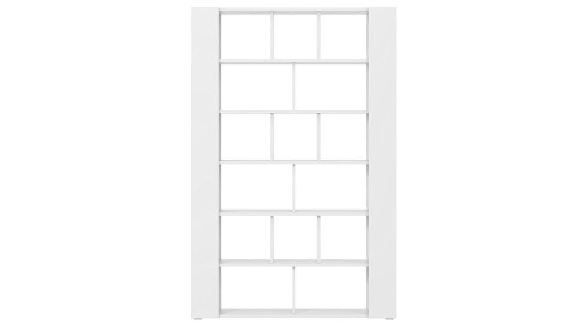 Design-Bcherregal und Raumteiler wei B135 cm MUSSO