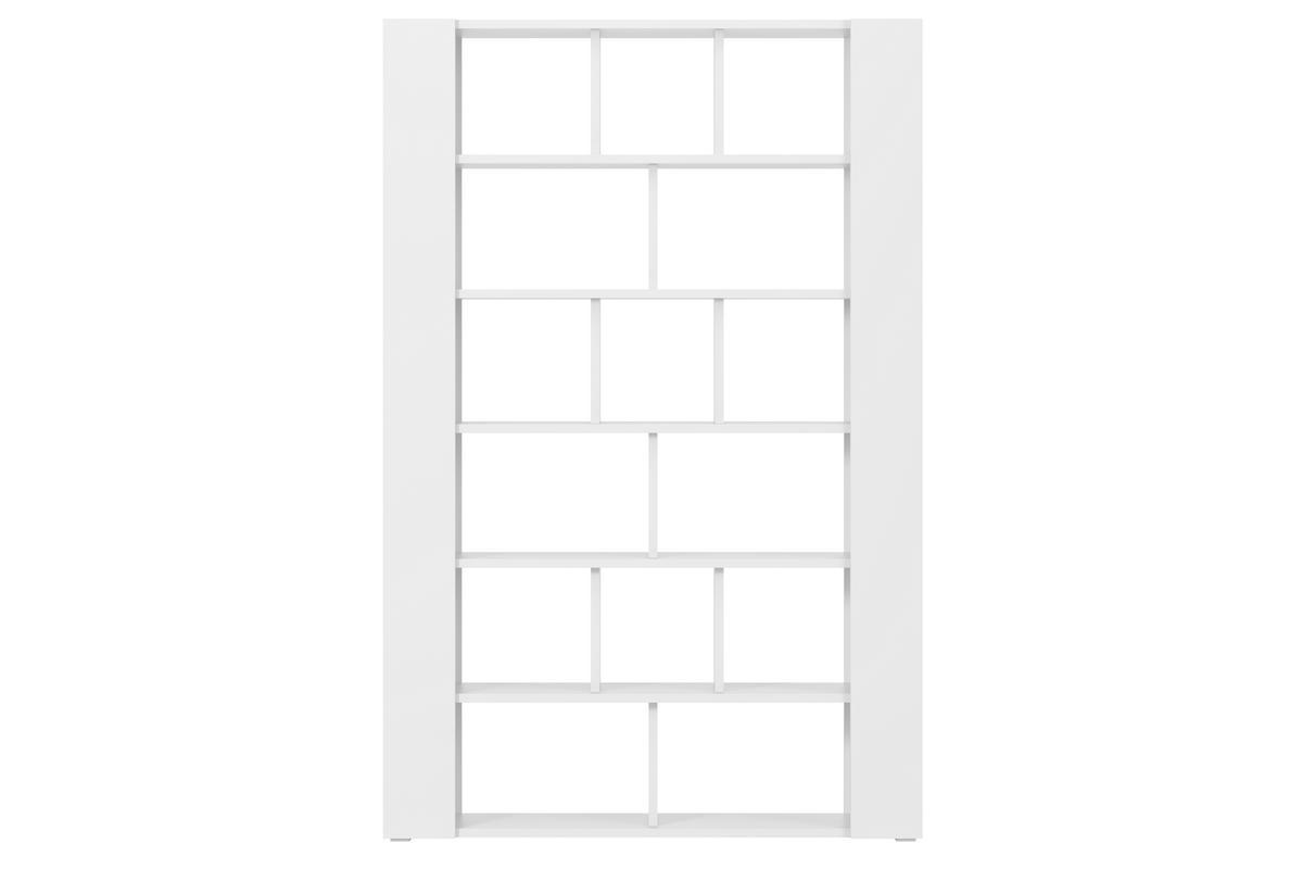 Design-Bcherregal und Raumteiler wei B135 cm MUSSO