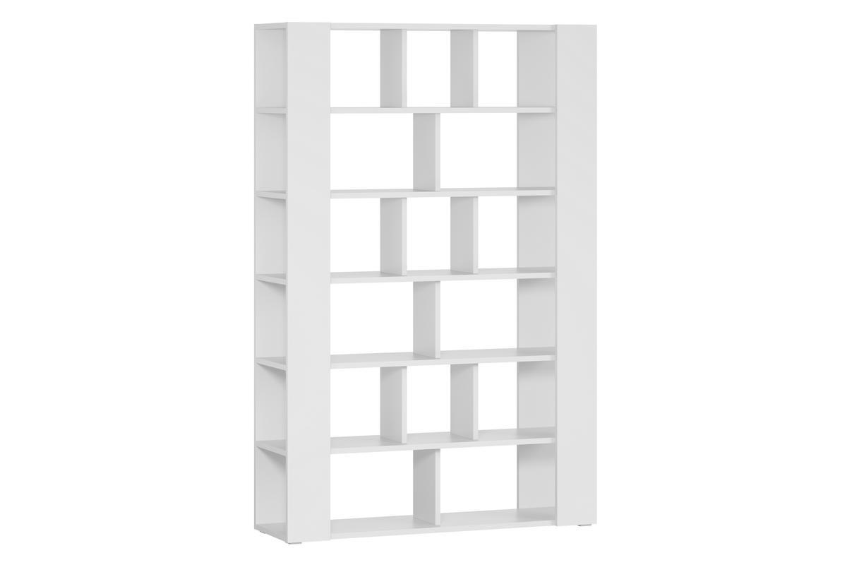 Design-Bcherregal und Raumteiler wei B135 cm MUSSO