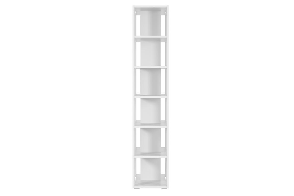 Design-Bcherregal und Raumteiler wei B135 cm MUSSO