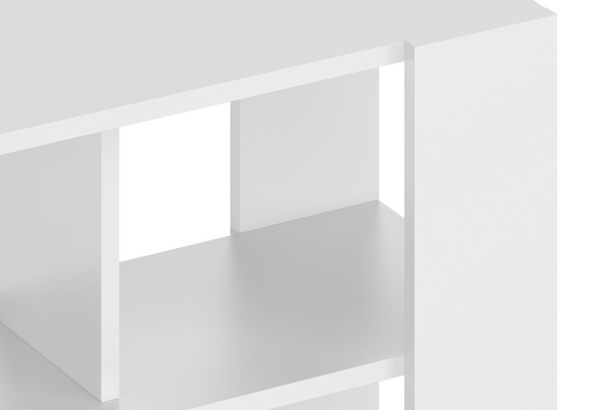 Design-Bcherregal und Raumteiler wei B135 cm MUSSO