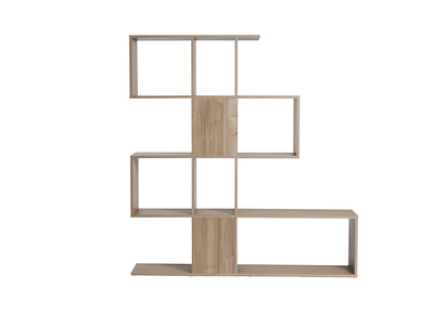 Design-Bücherregal und Raumtrenner Eichen-Effekt COMO