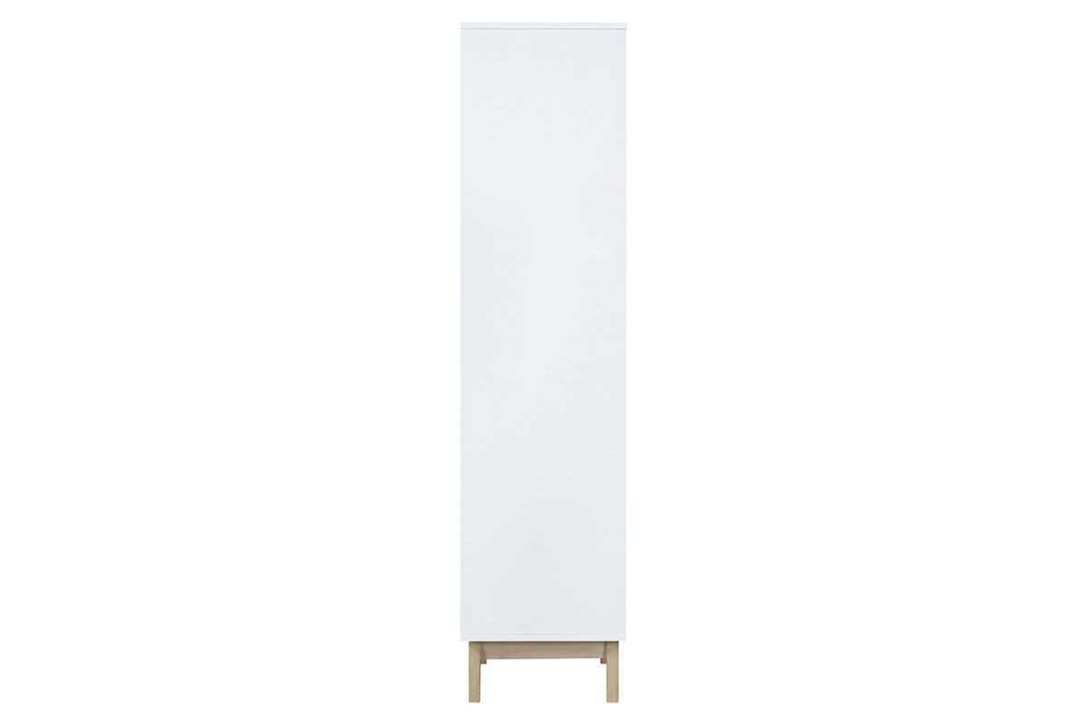 Design-Bcherregal Wei mit 4 Ablageflchen LEENA