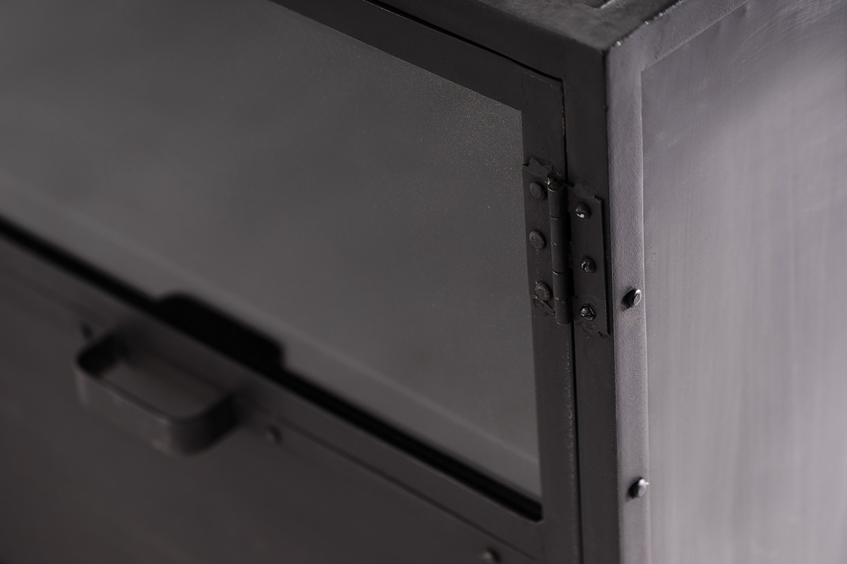 Design-Buffet Metall Schwarz FACTORY