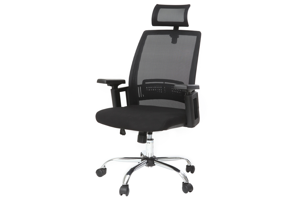 Design-Brosessel ergonomisch Schwarz TITAN