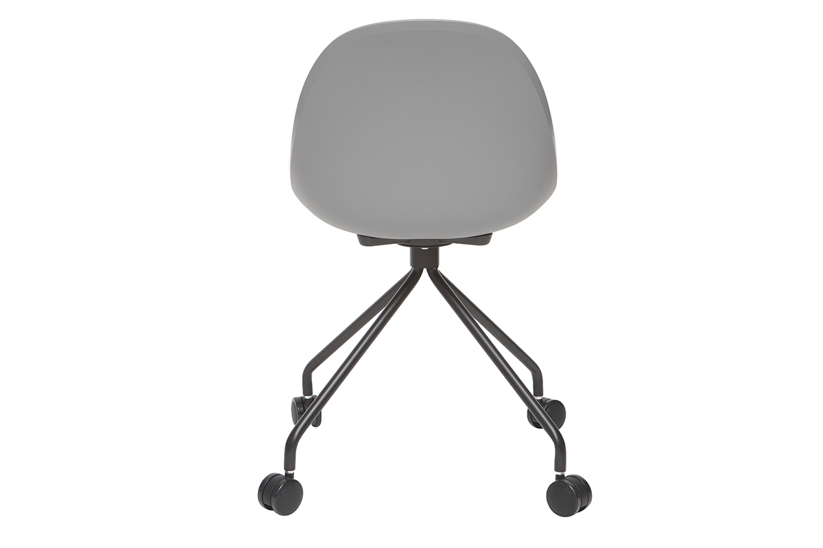 Design-Brosessel Grau und Schwarz CONCHA