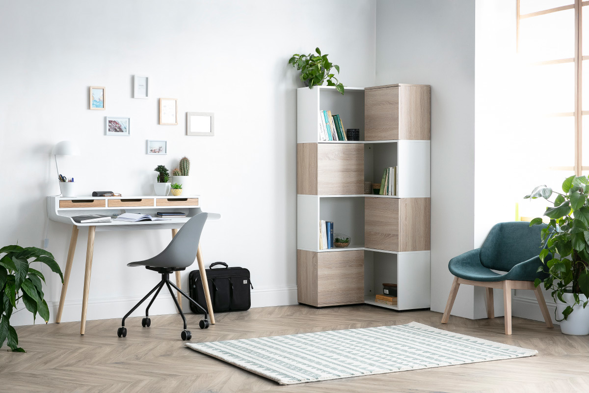 Design-Brosessel Grau und Schwarz CONCHA