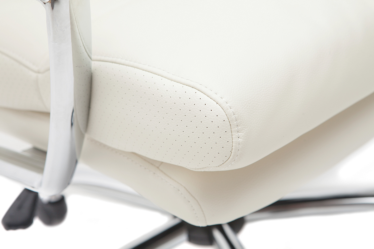 Design-Brosessel Leder Wei TILIO
