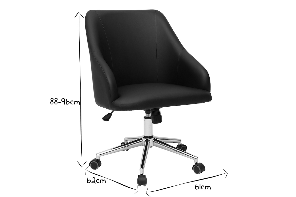 Design-Brosessel Schwarz SCARLETT