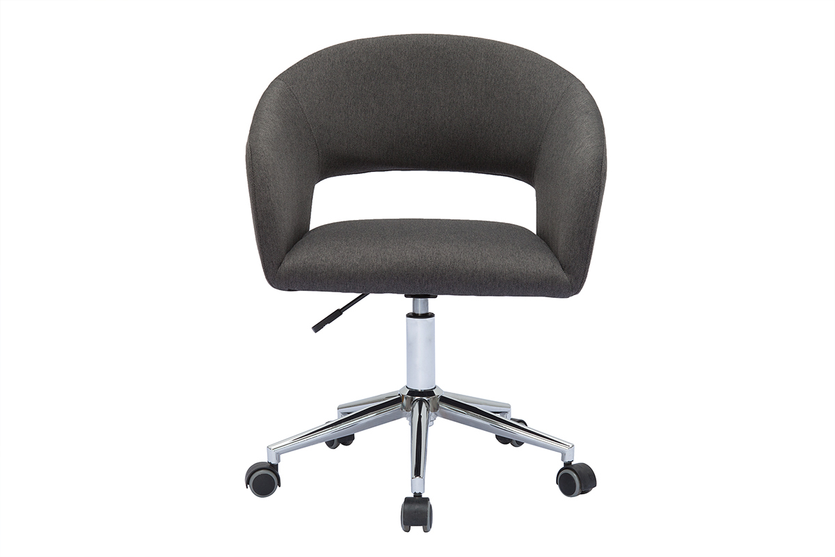 Design-Brosessel Stoff Anthrazitgrau YLA