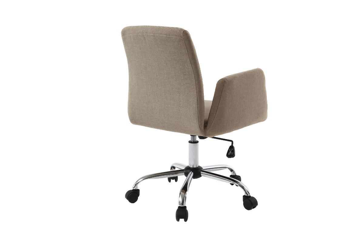 Design-Brosessel Stoff Cremefarben ARIEL