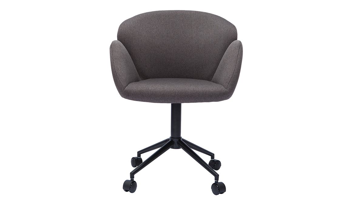 Design-Brosessel Stoff dunkelgrauer RHAPSODY