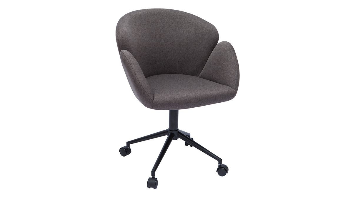 Design-Brosessel Stoff dunkelgrauer RHAPSODY