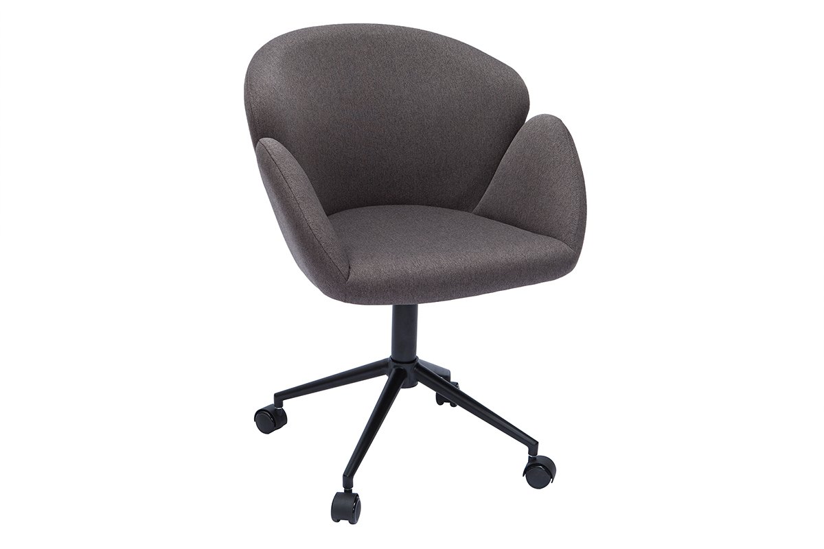 Design-Brosessel Stoff dunkelgrauer RHAPSODY