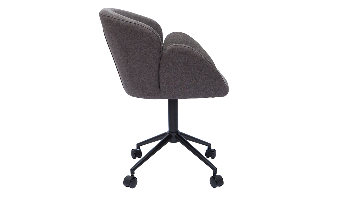 Design-Brosessel Stoff dunkelgrauer RHAPSODY