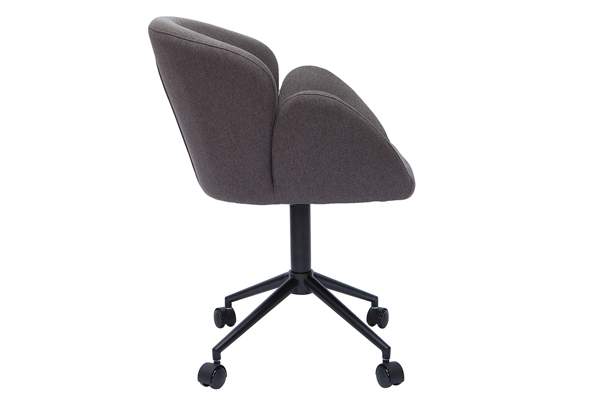 Design-Brosessel Stoff dunkelgrauer RHAPSODY