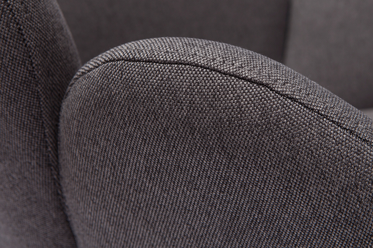 Design-Brosessel Stoff dunkelgrauer RHAPSODY