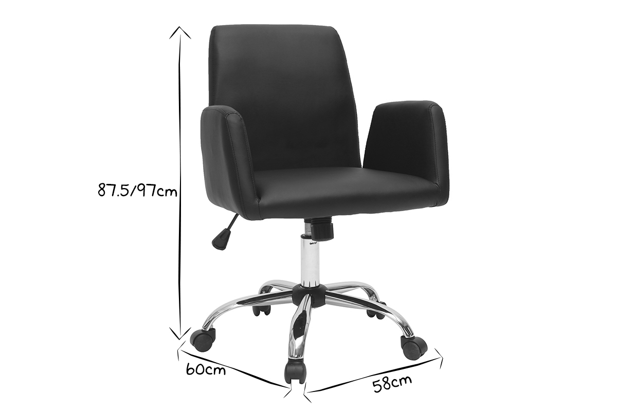 Design-B�rosessel Stoff Grau ARIEL