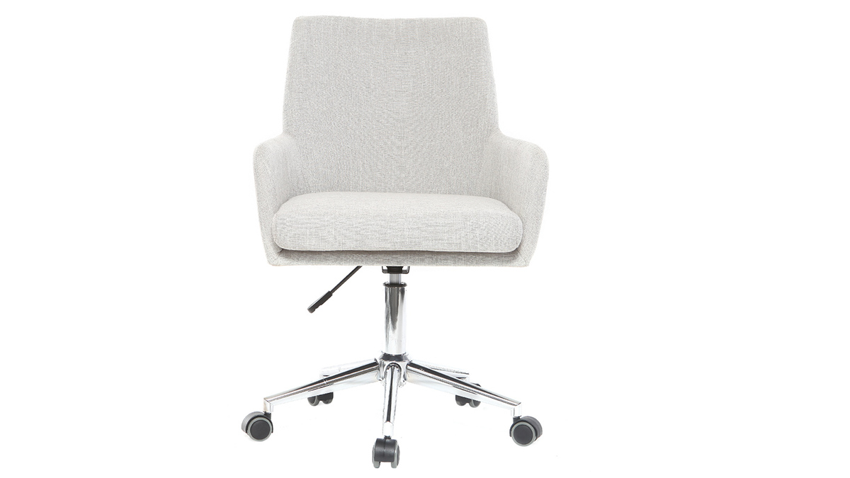 Design-Brosessel Stoff Grau SHANA