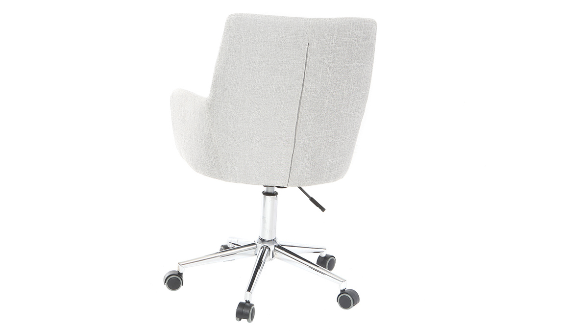 Design-Brosessel Stoff Grau SHANA