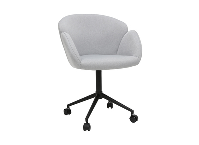 Design-B&uuml;rosessel Stoff Hellgrau RHAPSODY ? Miliboo &amp; St&eacute;phane Plaza