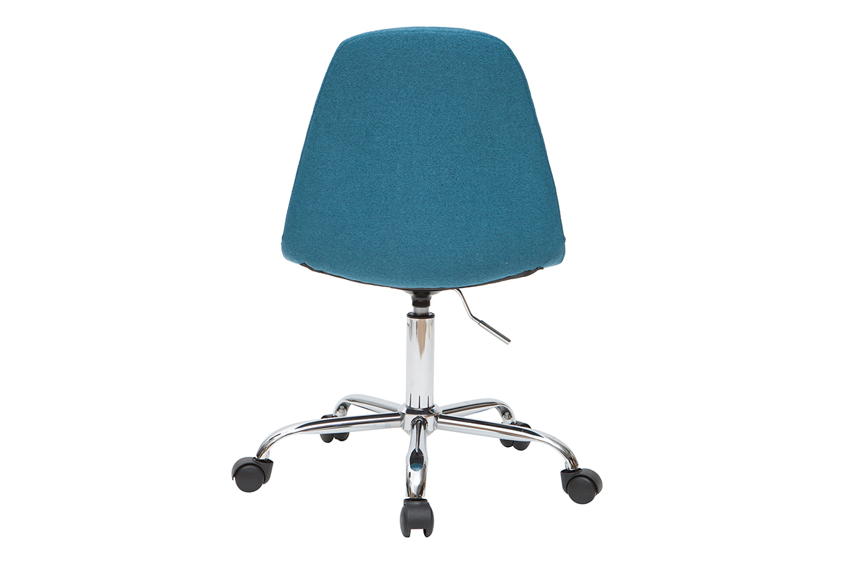 Design-Brostuhl COX mit petrolblauem Stoff