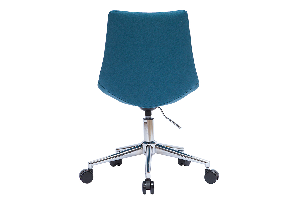 Design-Brostuhl entenblauer Stoff MATILDE