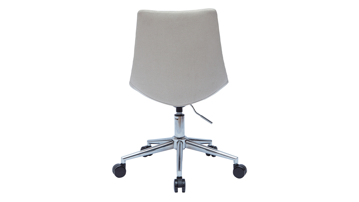 Design-Brostuhl naturfarbener Stoff MATILDE