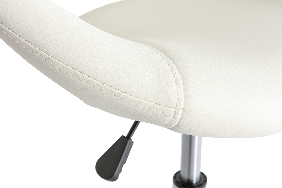 Design-Brostuhl Wei auf Rollen PINTO