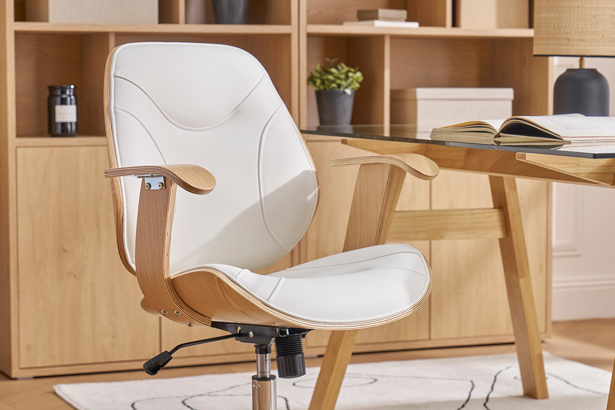 Design-Brostuhl Wei helles Holz YORKE
