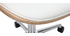 Design-Bürostuhl weiß und helles Holz GLORY
