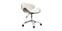 Design-Bürostuhl Weiß und Holz WALNUT